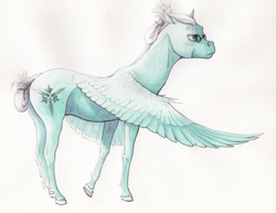 Size: 2000x1543 | Tagged: safe, artist:lady-limule, derpibooru import, oc, oc only, pegasus, pony, colored hooves, female, frown, glasses, mare, pegasus oc, reference sheet, solo, story included, tail wrap, traditional art, wings