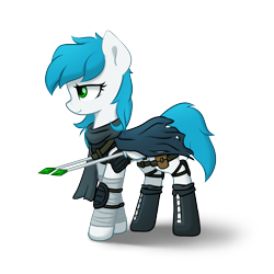 Size: 1500x1500 | Tagged: safe, artist:zylgchs, derpibooru import, oc, oc only, oc:cynosura, fallout equestria, armor, battle saddle, clothes, simple background, solo, standing, transparent background