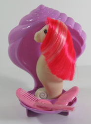 Size: 444x600 | Tagged: safe, derpibooru import, photographer:breyer600, sea mist, sea pony, g1, comb, shell, toy