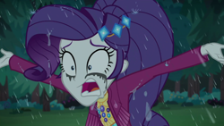 Size: 1920x1080 | Tagged: safe, derpibooru import, screencap, rarity, better together, equestria girls, inclement leather, makeup, running makeup, solo