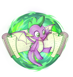 Size: 1511x1589 | Tagged: safe, artist:nessaka-v, artist:nessakav, derpibooru import, part of a set, spike, dragon, cute, male, open mouth, paper, scroll, simple background, solo, spikabetes, spread wings, transparent background, winged spike, wings