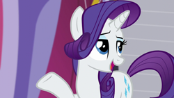 Size: 1920x1080 | Tagged: safe, derpibooru import, screencap, rarity, pony, unicorn, canterlot boutique, female, mare, solo