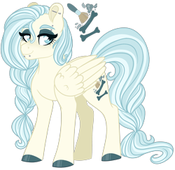 Size: 2410x2341 | Tagged: safe, artist:whalepornoz, derpibooru import, oc, oc:snowy dust, pegasus, pony, colored hooves, ear piercing, earring, eyebrow piercing, eyeshadow, female, jewelry, makeup, mare, offspring, parent:fluttershy, parent:thunderlane, parents:thundershy, piercing, simple background, snake bites, solo, transparent background