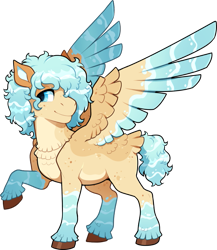 Size: 603x696 | Tagged: safe, alternate version, artist:lastnight-light, derpibooru import, oc, oc:high tide, pegasus, colored wings, male, multicolored wings, simple background, solo, stallion, tail feathers, transparent background, wings