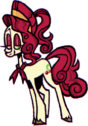 Size: 562x806 | Tagged: safe, artist:0lijmazz, derpibooru import, part of a set, cherry jubilee, earth pony, pony, female, mare, neckerchief, simple background, solo, transparent background