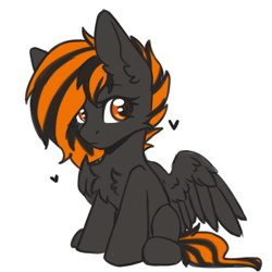 Size: 1200x1200 | Tagged: safe, artist:dark lightning, derpibooru import, oc, oc only, oc:mayday, pegasus, pony, chibi, simple background, sketch, solo, white background