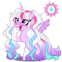 Size: 1300x1300 | Tagged: safe, artist:gihhbloonde, derpibooru import, oc, oc only, alicorn, pony, alicorn oc, female, magic, magical lesbian spawn, mare, offspring, parent:princess celestia, parent:twilight sparkle, parents:twilestia, simple background, solo, transparent background