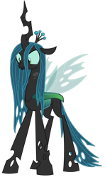 Size: 1500x2528 | Tagged: safe, artist:sketchmcreations, derpibooru import, queen chrysalis, changeling, changeling queen, the mean 6, angry, female, simple background, transparent background, unhappy, vector