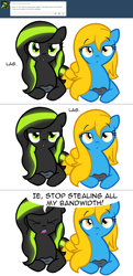 Size: 1280x2640 | Tagged: safe, artist:furrgroup, derpibooru import, oc, oc:internet explorer, oc:xbox, earth pony, pony, ask internet explorer, browser ponies, controller, internet explorer, joystick