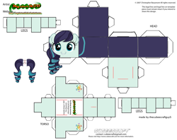 Size: 2979x2354 | Tagged: safe, derpibooru import, coloratura, earth pony, pony, craft, cubeecraft, papercraft, printable