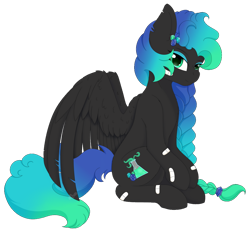 Size: 1024x958 | Tagged: safe, artist:nekoremilia1, derpibooru import, oc, oc only, pegasus, pony, braid, female, simple background, solo, transparent background