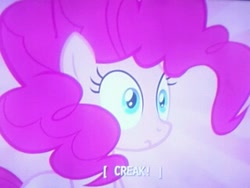 Size: 320x240 | Tagged: safe, derpibooru import, edit, edited screencap, screencap, pinkie pie, earth pony, pony, party of one, female, hair, inflation, mare, solo