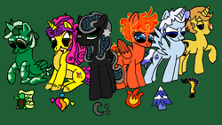 Size: 2981x1677 | Tagged: safe, artist:daisyrosepup16, derpibooru import, alicorn, pony, unicorn, alicornified, base used, green background, ponified, race swap, raised hoof, simple background, sitting, unshorn fetlocks, wings of fire (book series)