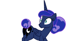 Size: 1920x1080 | Tagged: safe, artist:gmaplay, derpibooru import, princess luna, alicorn, pony, between dark and dawn, butt, female, mare, moonbutt, simple background, solo, transparent background