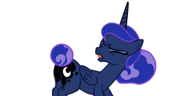 Size: 1920x1080 | Tagged: safe, artist:gmaplay, derpibooru import, princess luna, alicorn, pony, between dark and dawn, butt, butthurt, female, literal butthurt, mare, moonbutt, pain, simple background, solo, transparent background