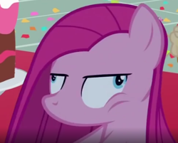 Size: 441x355 | Tagged: safe, derpibooru import, screencap, pinkie pie, earth pony, pony, party of one, contemplating insanity, cropped, derp, faic, faicamena, female, mare, pinkamena diane pie, solo