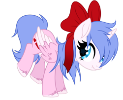 Size: 3200x2600 | Tagged: safe, artist:alfury, derpibooru import, oc, oc only, oc:rioshi sweet, alicorn, pony, alicorn oc, bow, female, hair bow, mare, scrunchy face, simple background, solo, transparent background