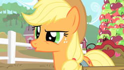 Size: 1920x1080 | Tagged: safe, derpibooru import, screencap, applejack, earth pony, pony, party of one, female, mare, solo