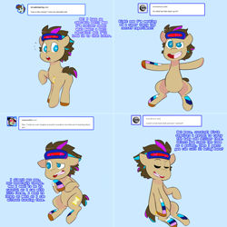 Size: 1802x1802 | Tagged: safe, artist:hey-doc, derpibooru import, oc, oc:neosurgeon, pony, hologram, lovestruck derpy, solo