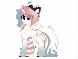 Size: 1618x1235 | Tagged: safe, artist:little-sketches, derpibooru import, oc, oc only, oc:rai, pony, unicorn, bandage, chest fluff, female, simple background, solo, white background