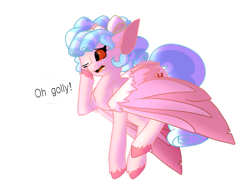 Size: 1280x996 | Tagged: safe, artist:cookiesmolbean, derpibooru import, cozy glow, pegasus, pony, golly, simple background, solo, transparent background