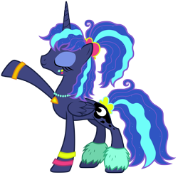 Size: 7100x7000 | Tagged: safe, artist:tardifice, derpibooru import, princess luna, alicorn, pony, between dark and dawn, 80s princess luna, absurd resolution, female, mare, simple background, solo, transparent background, vector