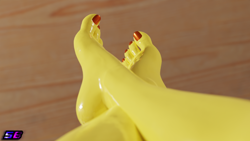 Size: 1920x1080 | Tagged: safe, artist:shadowboltsfm, derpibooru exclusive, derpibooru import, spitfire, anthro, plantigrade anthro, 3d, blender, feet, fetish, foot fetish, foot focus, nail polish