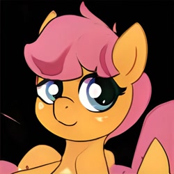 Size: 1024x1024 | Tagged: safe, artist:thisponydoesnotexist, derpibooru import, pony, neural network, not fluttershy, not scootaloo, solo