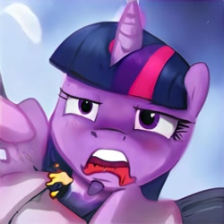 Size: 1024x1024 | Tagged: safe, artist:thisponydoesnotexist, derpibooru import, pony, machine learning abomination, neural network, not twilight sparkle, solo
