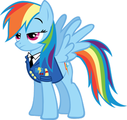 Size: 900x851 | Tagged: safe, artist:westhayer, derpibooru import, rainbow dash, pegasus, pony, clothes, simple background, solo, transparent background, uniform, wonderbolts dress uniform