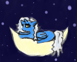 Size: 492x398 | Tagged: safe, artist:cezina2008, derpibooru import, oc, oc:fleurbelle, alicorn, alicorn oc, female, golden eyes, horn, mare, moon, night, sky, wings