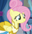 Size: 1284x1367 | Tagged: safe, derpibooru import, screencap, fluttershy, pegasus, pony, fake it 'til you make it, clothes, cropped, cute, dress, female, mare, shyabetes, solo, warrior of inner strength, warriorshy