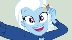 Size: 1366x768 | Tagged: safe, artist:yaya54320, derpibooru import, trixie, better together, do it for the ponygram!, equestria girls, cute, diatrixes, female, open mouth, selfie, solo