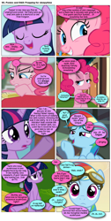 Size: 868x1722 | Tagged: safe, artist:dziadek1990, derpibooru import, edit, edited screencap, screencap, pinkie pie, rainbow dash, twilight sparkle, oc, earth pony, pegasus, pony, comic:ponies and d&d, comic, conversation, dialogue, dungeons and dragons, emote story:ponies and d&d, pen and paper rpg, rpg, screencap comic, slice of life, tabletop game, text