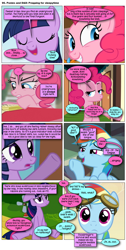 Size: 868x1722 | Tagged: safe, artist:dziadek1990, derpibooru import, edit, edited screencap, screencap, pinkie pie, rainbow dash, twilight sparkle, oc, earth pony, pegasus, pony, comic:ponies and d&d, castle mane-ia, hurricane fluttershy, mmmystery on the friendship express, comic, conversation, dialogue, dungeons and dragons, emote story:ponies and d&d, pen and paper rpg, rpg, screencap comic, slice of life, tabletop game, text