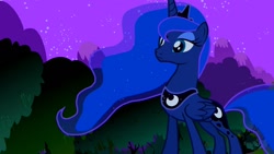 Size: 1280x720 | Tagged: safe, derpibooru import, screencap, princess luna, alicorn, pony, luna eclipsed, female, solo