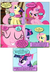 Size: 868x1260 | Tagged: safe, artist:dziadek1990, derpibooru import, edit, edited screencap, screencap, pinkie pie, rainbow dash, twilight sparkle, oc, earth pony, pegasus, pony, comic:ponies and d&d, comic, conversation, dialogue, dungeons and dragons, emote story:ponies and d&d, episode needed, pen and paper rpg, rpg, screencap comic, slice of life, tabletop game, text