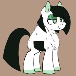 Size: 4096x4096 | Tagged: safe, artist:niggerdrawfag, oc, oc only, oc:ponigiri, food pony, original species, pony, absurd resolution, eyeshadow, female, food, lidded eyes, makeup, mare, onigiri, onigiri pony, ponified, simple background, smiling, solo