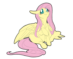 Size: 4093x3294 | Tagged: safe, artist:snspony, derpibooru import, fluttershy, pegasus, pony, big eyes, blushing, colored pupils, cute, female, mare, shyabetes, simple background, sitting, solo, white background