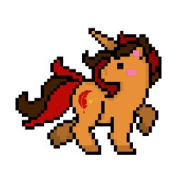 Size: 720x720 | Tagged: safe, artist:emilz-the-half-demon, derpibooru import, oc, oc only, oc:pyre quill, unicorn, pixel art, simple background, solo, transparent background