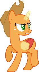 Size: 1043x1897 | Tagged: safe, artist:pegasski, derpibooru import, oc, oc only, alicorn, pony, swarm of the century, alicorn oc, bald, base, eyelashes, freckles, frown, gritted teeth, hat, horn, looking back, raised hoof, simple background, solo, transparent background, two toned wings, wings