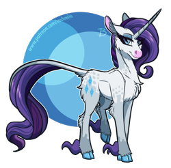 Size: 1104x1086 | Tagged: safe, artist:inuhoshi-to-darkpen, derpibooru import, rarity, classical unicorn, pony, unicorn, cheek fluff, chest fluff, cloven hooves, ear fluff, female, leonine tail, looking at you, mare, simple background, solo, transparent background, unshorn fetlocks