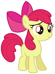 Size: 4577x6158 | Tagged: safe, artist:estories, derpibooru import, apple bloom, earth pony, pony, absurd resolution, bow, proud, simple background, solo, transparent background, vector