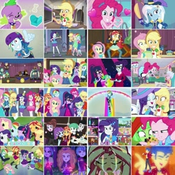 Size: 1080x1080 | Tagged: safe, artist:jericollage70, derpibooru import, edit, edited screencap, screencap, adagio dazzle, applejack, aria blaze, cranky doodle donkey, flash sentry, fluttershy, lyra heartstrings, opalescence, pinkie pie, rainbow dash, rarity, rosette nebula, sci-twi, sonata dusk, sour persimmon, spike, spike the regular dog, sunset shimmer, tank, trixie, twilight sparkle, cat, dog, tortoise, best in show: the pre-show, best in show: the victory lap, camping must-haves, cheer you on, diy with applejack, do it for the ponygram!, equestria girls, equestria girls series, festival filters, festival looks, find the magic, five lines you need to stand in, five stars, fomo, game stream, i'm on a yacht, let it rain, reboxing with spike!, run to break free, schedule swap, sic skateboard, street chic, street magic with trixie, the craft of cookies, twilight under the stars, spoiler:eqg series (season 2), angry, angry video game nerd, applejack's hat, apron, balloon, blonde hair, bone, boots, bracelet, cafeteria, cake, canterlot high, clothes, cold, collage, converse, cookie, cowboy boots, cowboy hat, crossed arms, cute, cutie mark, cutie mark on clothes, dashabetes, denim skirt, disgusted, drone, eyes closed, filter, food, gamer sunset, gamershy, geode of empathy, geode of fauna, geode of shielding, geode of sugar bombs, geode of super speed, geode of super strength, geode of telekinesis, glasses, grin, hairpin, hallway, hand on hip, hat, headband, headphones, heart shaped, heart shaped glasses, high heels, hoodie, how to backstage, humane five, humane seven, humane six, jackabetes, jewelry, jumping, kitchen, looking at you, looking up, magical geodes, meta, microphone, multicolored hair, necklace, newspaper, one eye closed, peace sign, pink hair, ponied up, ponytail, purple hair, rain, rainbow, rainbow hair, rainbow trail, red hair, shoes, skateboard, skirt, smiling, smiling at you, tanktop, the dazzlings, twiabetes, twitter, twitter link, video call, wall of tags, wings, wink, winking at you, yellow hair