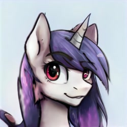 Size: 1024x1024 | Tagged: safe, artist:thisponydoesnotexist, derpibooru import, pony, looking at you, neural network, simple background