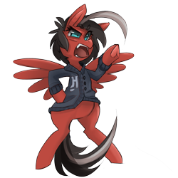 Size: 2000x2000 | Tagged: safe, artist:starlightspark, derpibooru import, oc, oc only, oc:havoc, pegasus, pony, crisis equestria, simple background, solo, transparent background