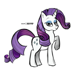 Size: 3600x3600 | Tagged: safe, artist:boxypop, derpibooru import, rarity, pony, unicorn, looking at you, solo