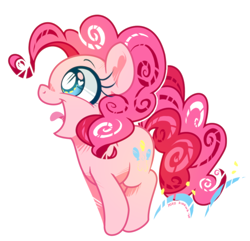 Size: 858x828 | Tagged: safe, artist:yokokinawa, derpibooru import, pinkie pie, earth pony, pony, chibi, cute, diapinkes, female, heart eyes, mare, open mouth, simple background, tongue out, white background, wingding eyes