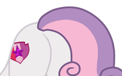 Size: 1194x747 | Tagged: safe, artist:gmaplay, derpibooru import, sweetie belle, pony, unicorn, growing up is hard to do, butt, butt only, older, older sweetie belle, rear view, simple background, solo, sweetie butt, transparent background