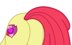 Size: 1194x747 | Tagged: safe, alternate version, artist:gmaplay, derpibooru import, apple bloom, earth pony, pony, growing up is hard to do, bloom butt, butt, butt only, simple background, solo, transparent background